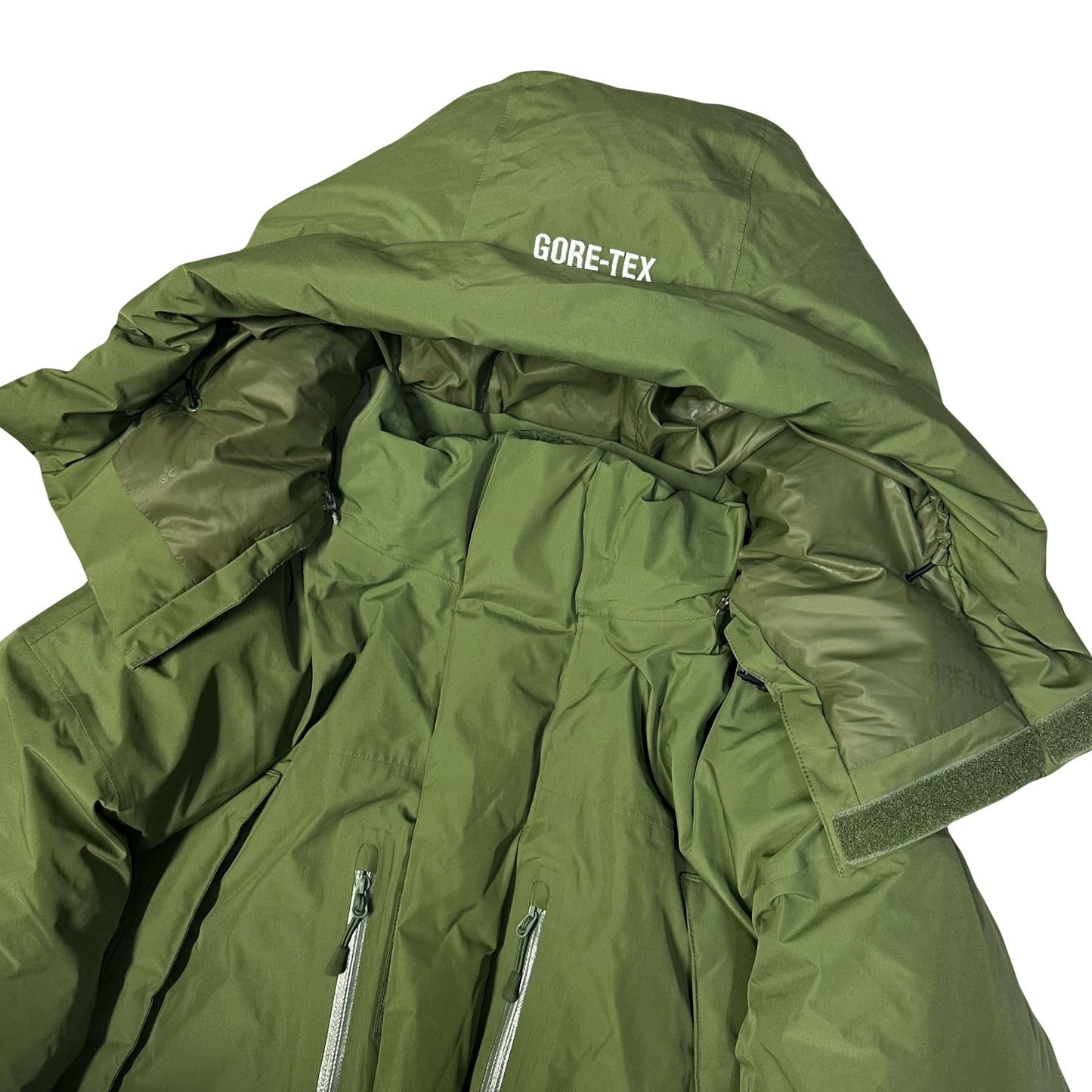 Supreme Gore-Tex Down Puffer Jacket In Olive Green ( L )