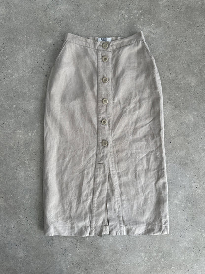 Marella Pure Linen Midi Skirt - W26