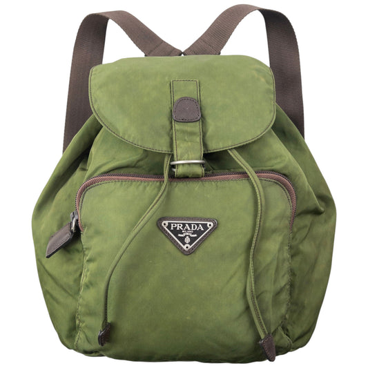 Vintage 2000s Prada Bucket Backpack | O/S, Brown
