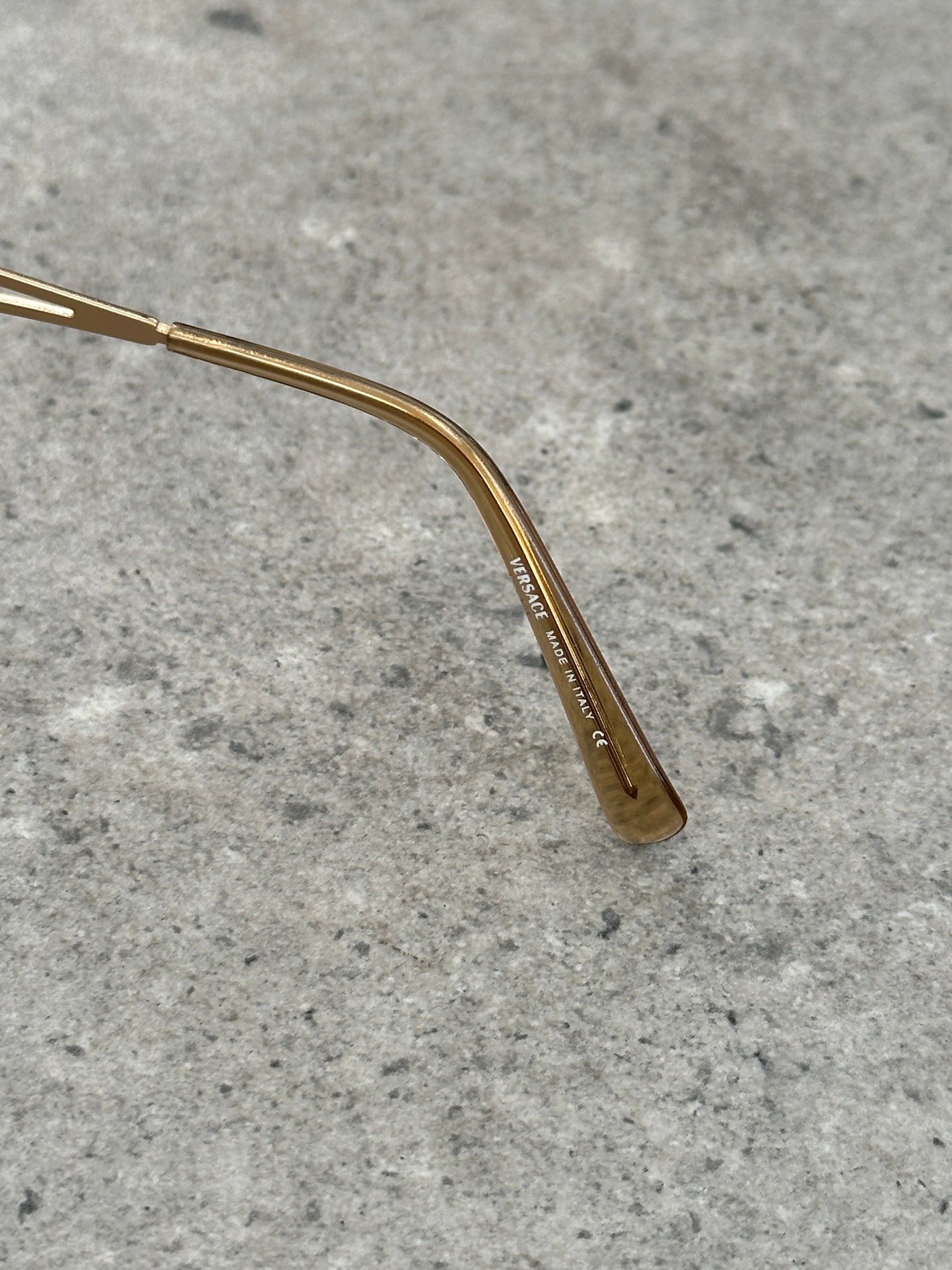 Versace 2000s Rectangular Medusa Logo Sunglasses