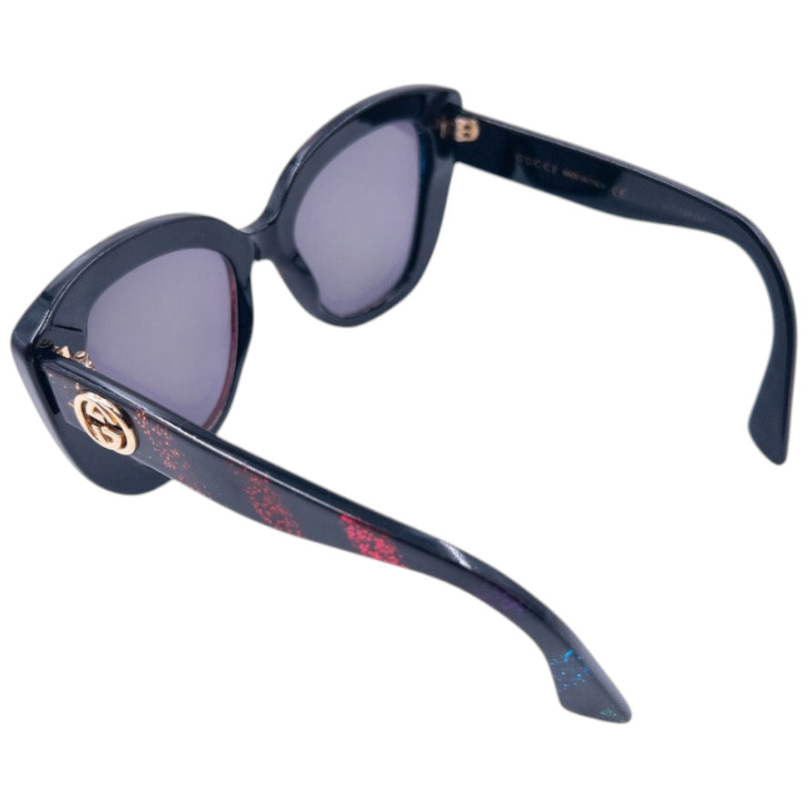 Vintage Gucci Glitter Stripe Sunglasses