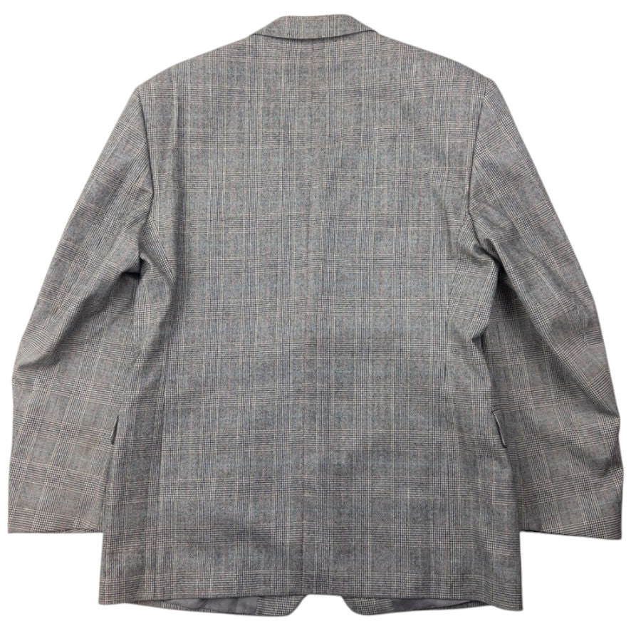 Vintage YSL Yves Saint Laurent Checkered Jacket & Trousers Suit Set Size XL