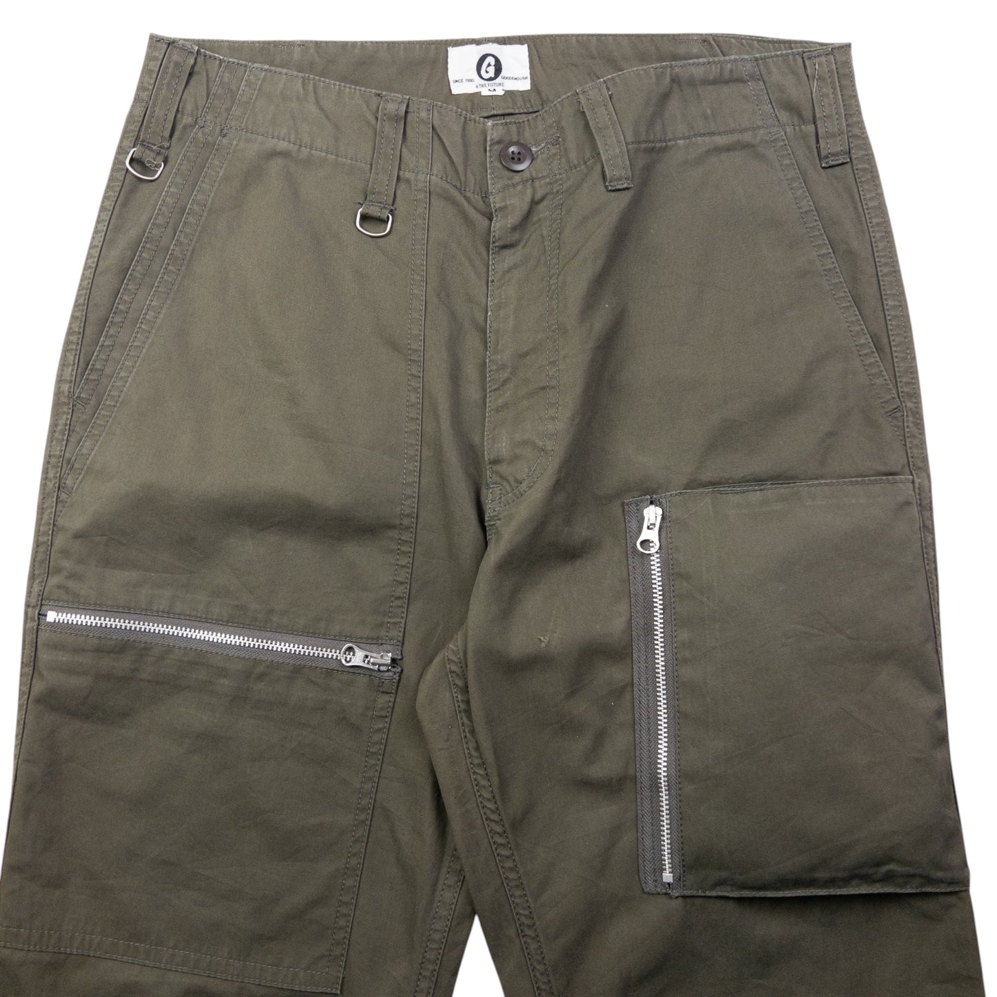 Vintage Good Enough Multi Zip Cargo Trousers Size W31