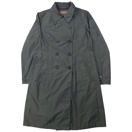 Vintage 2008 Prada Sport Lightweight Trench Jacket Womens Size M | Medium, Green