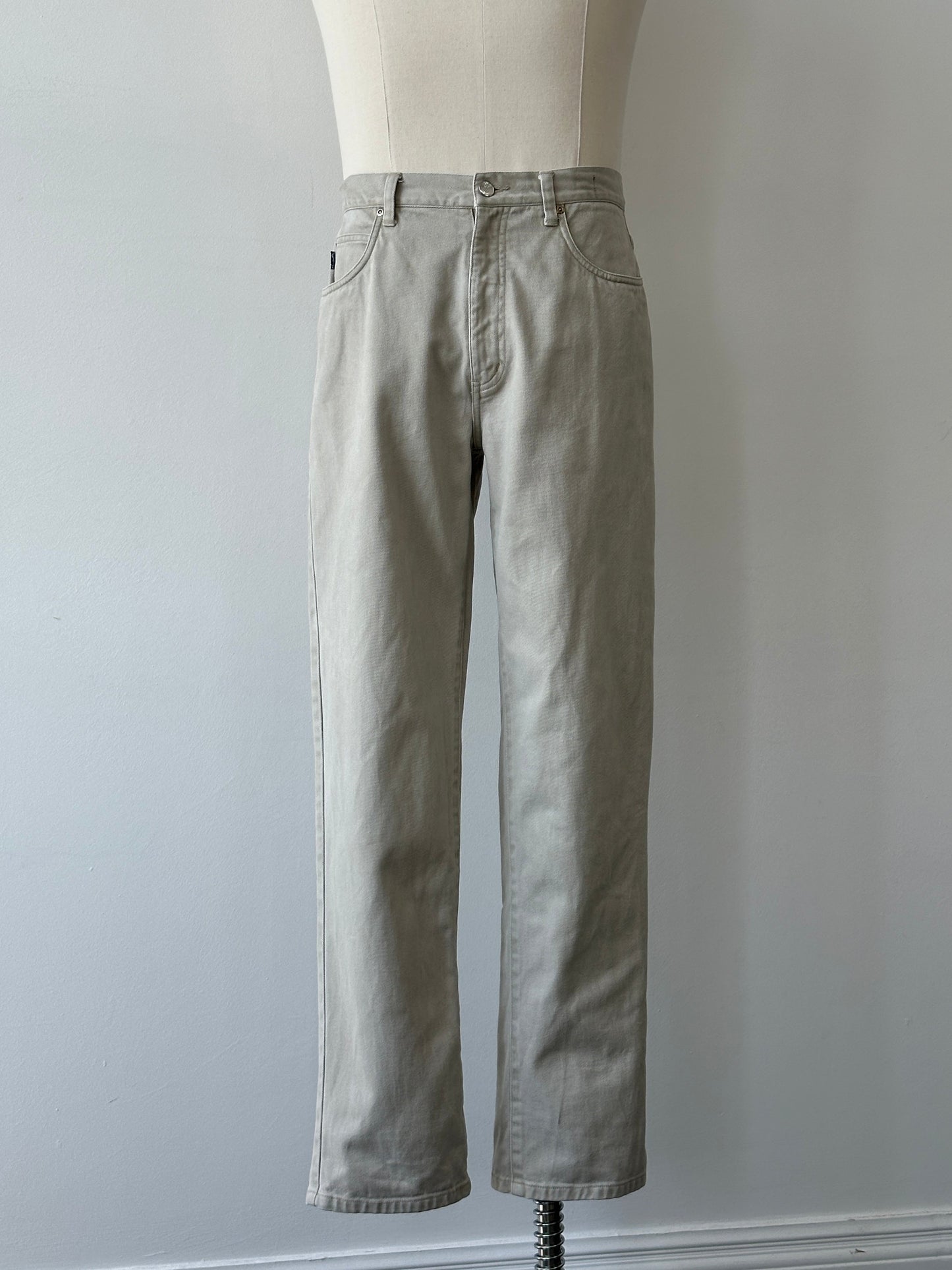 Yves Saint Laurent Pour Homme 1990s Denim Straight Leg Jeans - W30