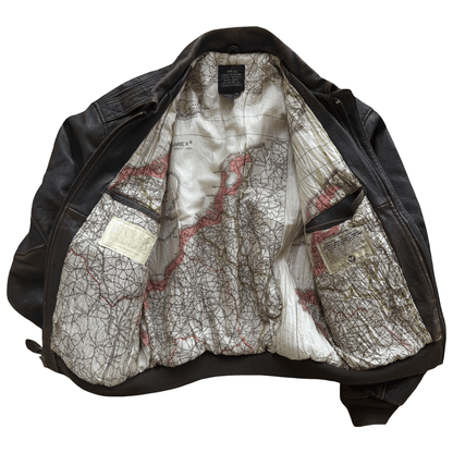 Avirex 1987 'Glen Miller's AAF Band' A2 Leather Flight Jacket - S / M | S / M, Red