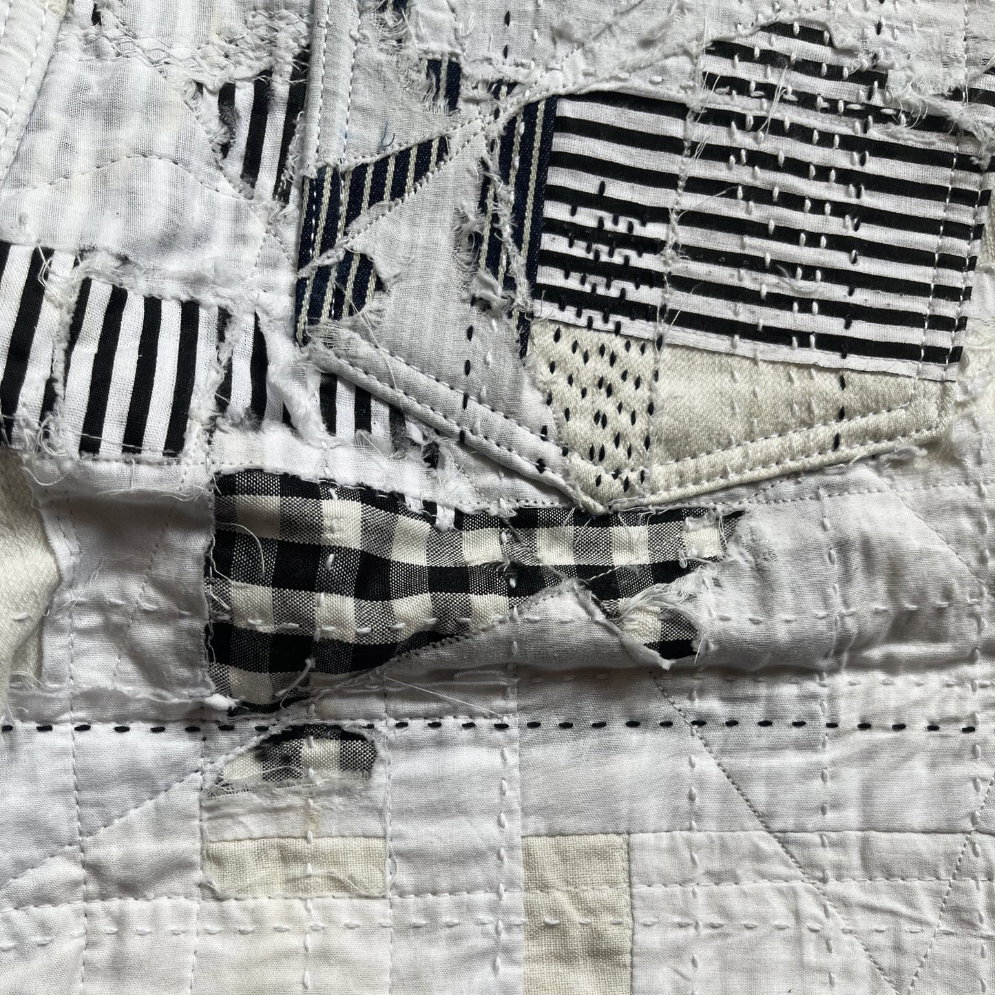 Boro Patchwork Distressed Jeans - W32"