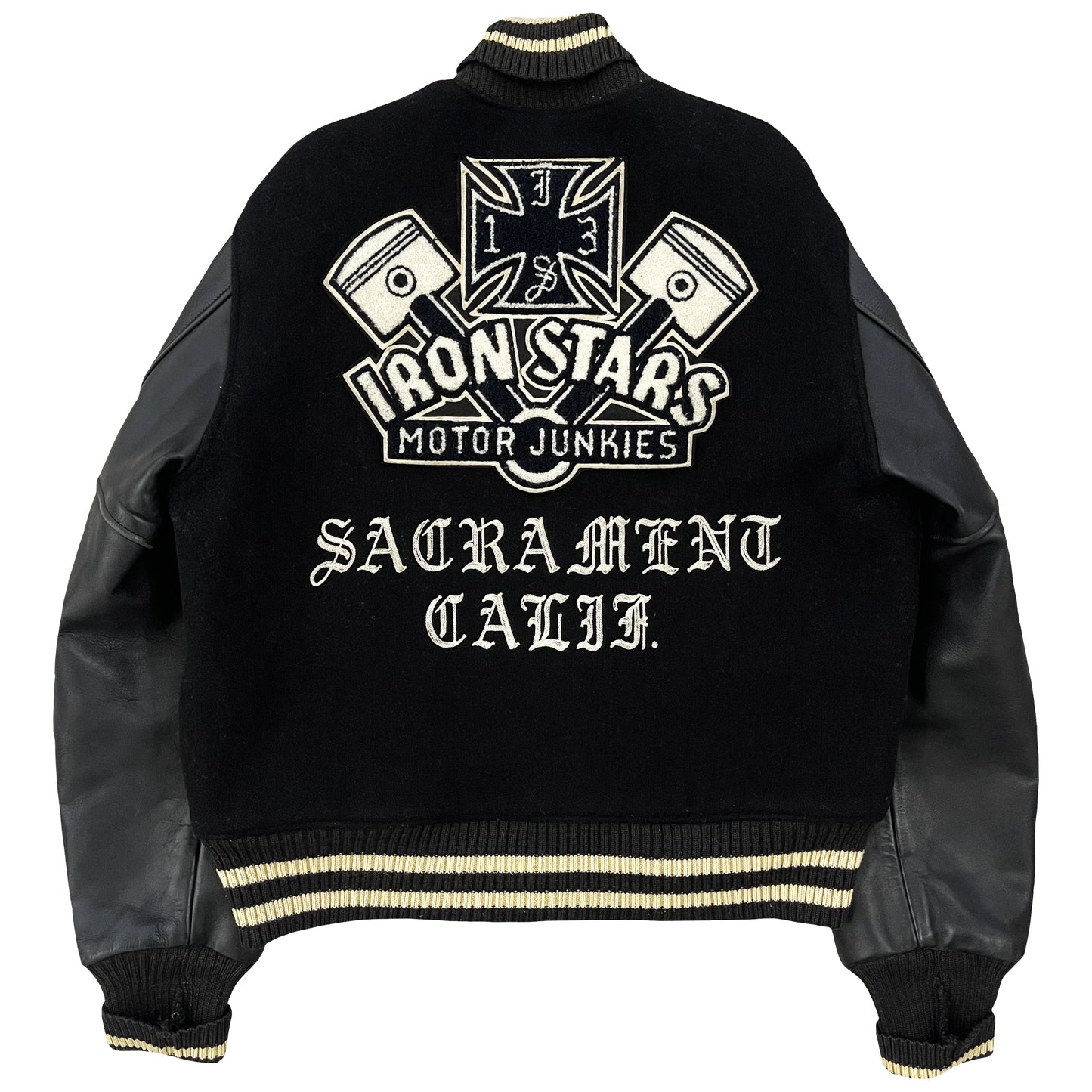 Style Eyes 'Iron Stars' Varsity Jacket - L