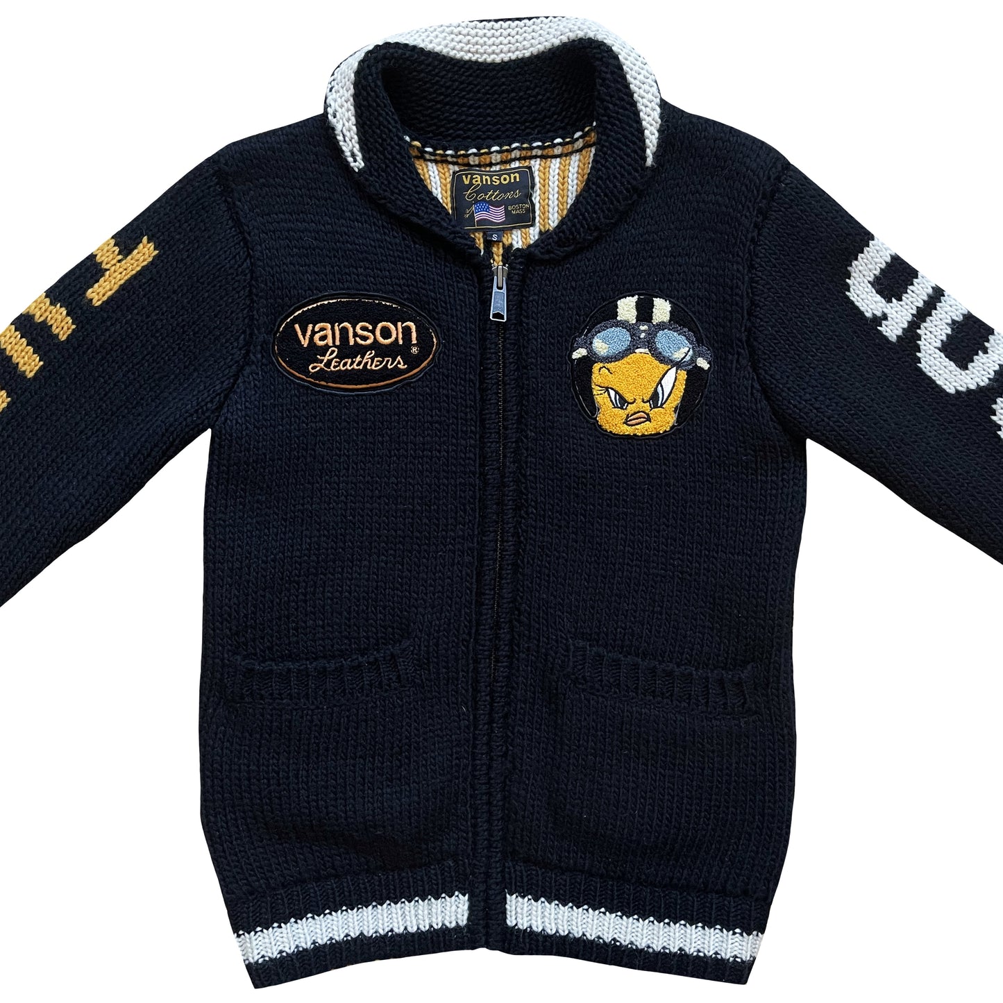 Vanson Leathers Tweety Cowichan Jacket - S | Small, Black