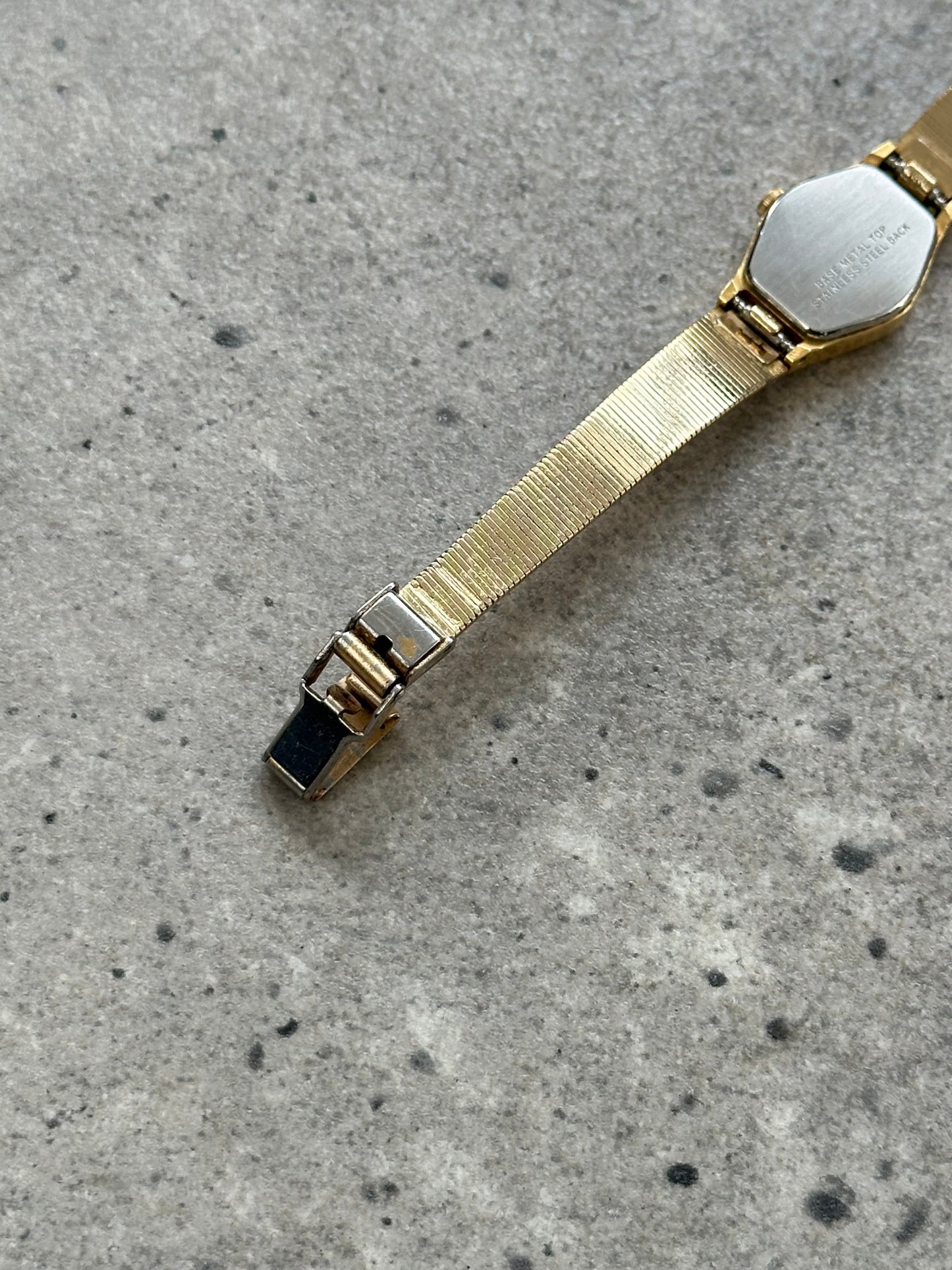 Accurist 1990s Gold Tone Octagonal Quartz Watch
