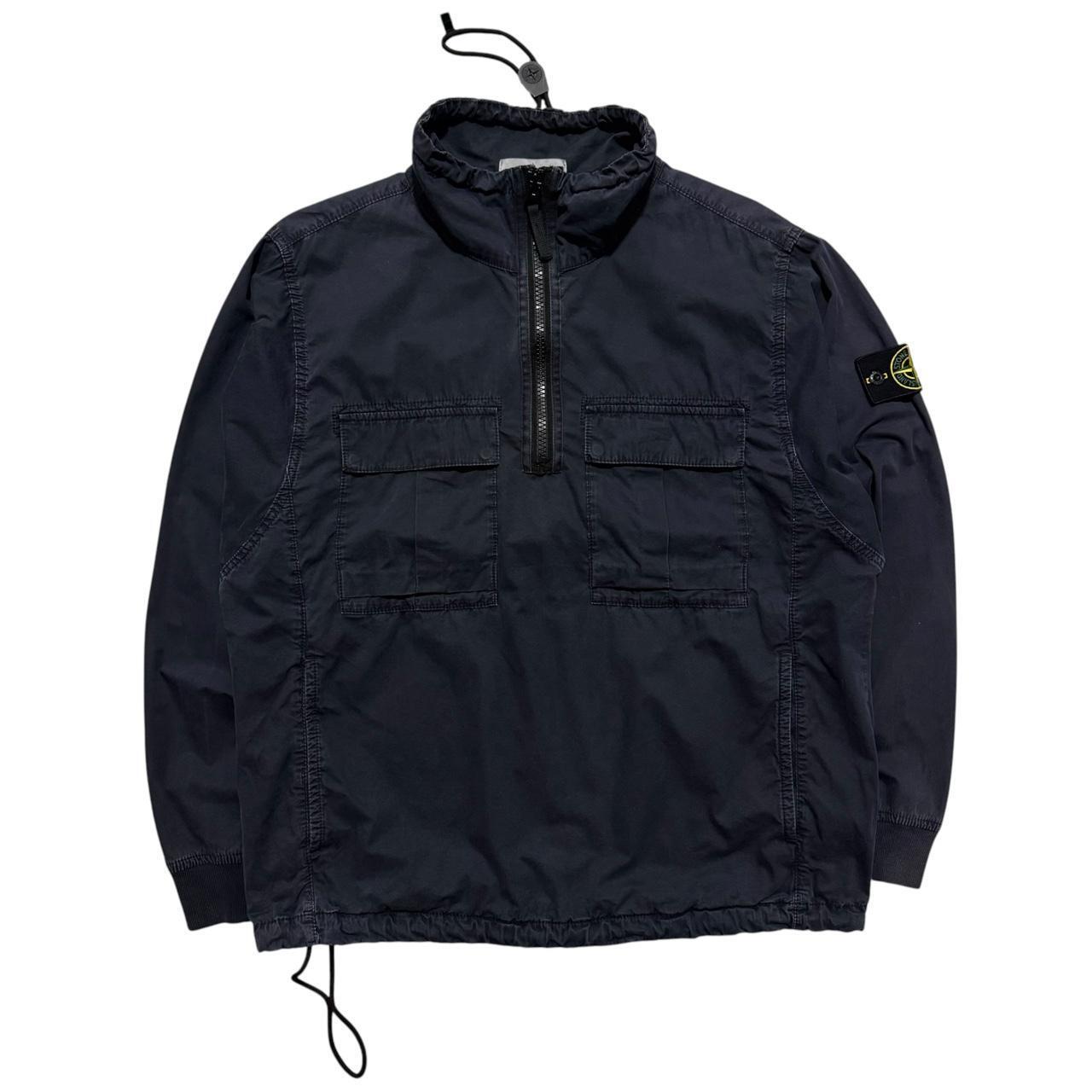 Stone Island Pullover Canvas Smock Jacket | Medium, Navy