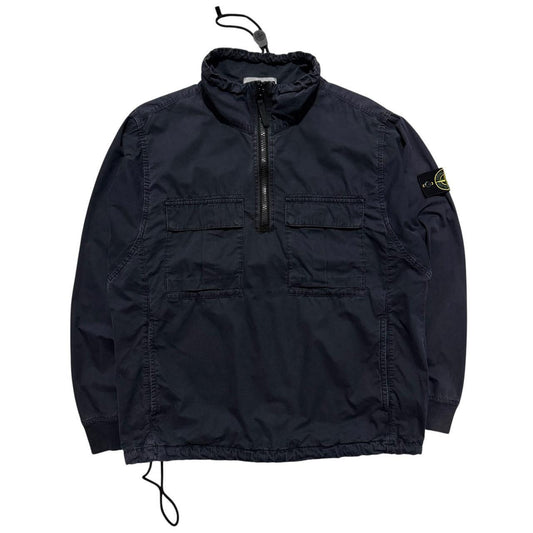Stone Island Pullover Canvas Smock Jacket | Medium, Navy