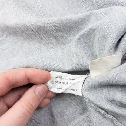 Vintage 90s Issey Miyake Lightweight Q Zip Jumper Size M | Medium, Grey