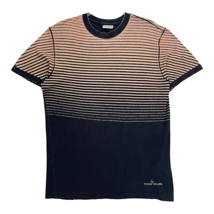 Vintage Stone Island Striped T-Shirt, Size Large | Stone island, Bleached Black