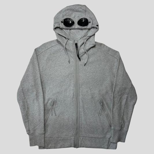 CP Company 2021 Goggle Hood Thick Zip-up Hoodie - L | Default Title, Grey