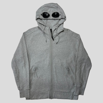 CP Company 2021 Goggle Hood Thick Zip-up Hoodie - L | Default Title, Grey