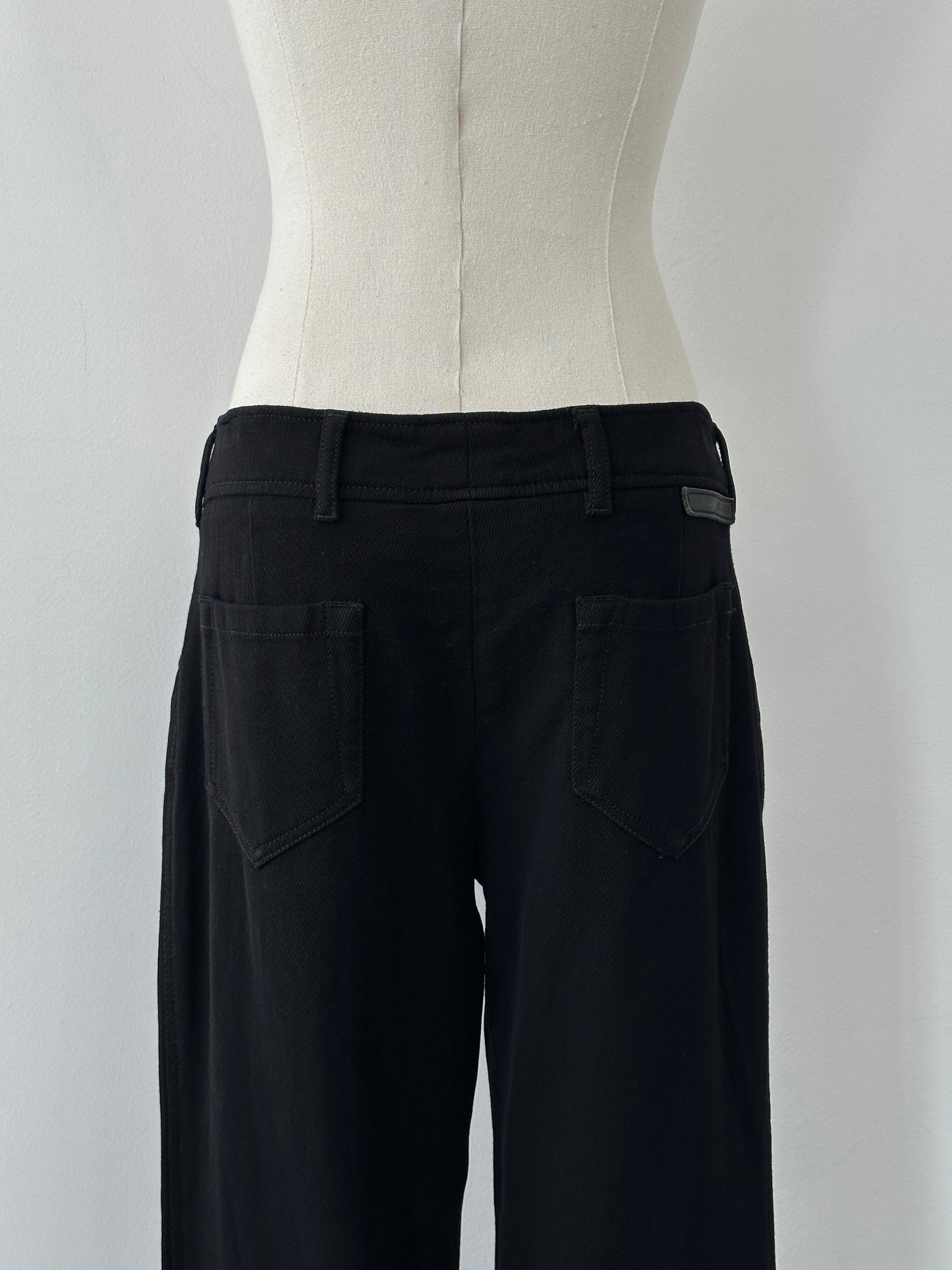 Prada Sport 2000s Pure Wool Flared Leg Trousers - W30