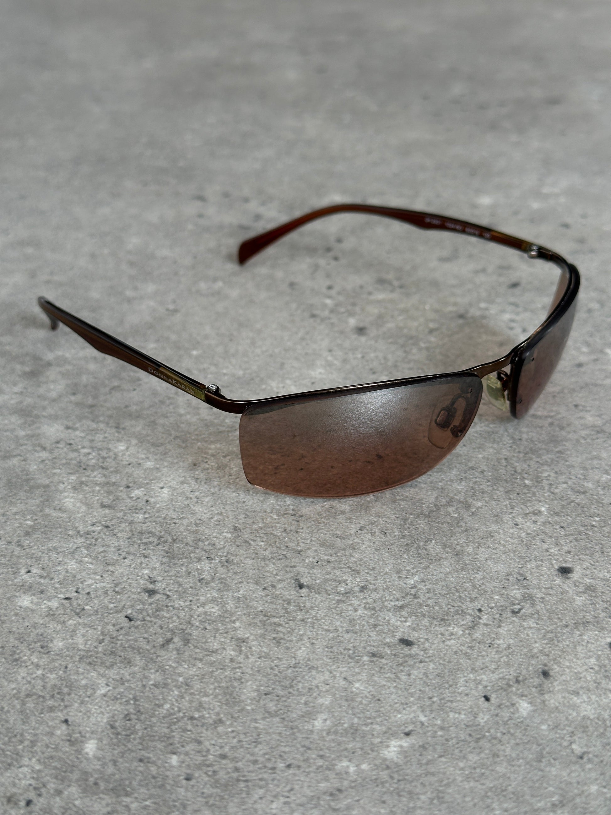 Donna Karan 2000s Rimless Rectangular Sunglasses