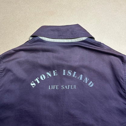 S/S 1993 Midnight Blue Raso Gommato Life Safer Blouson Jacket