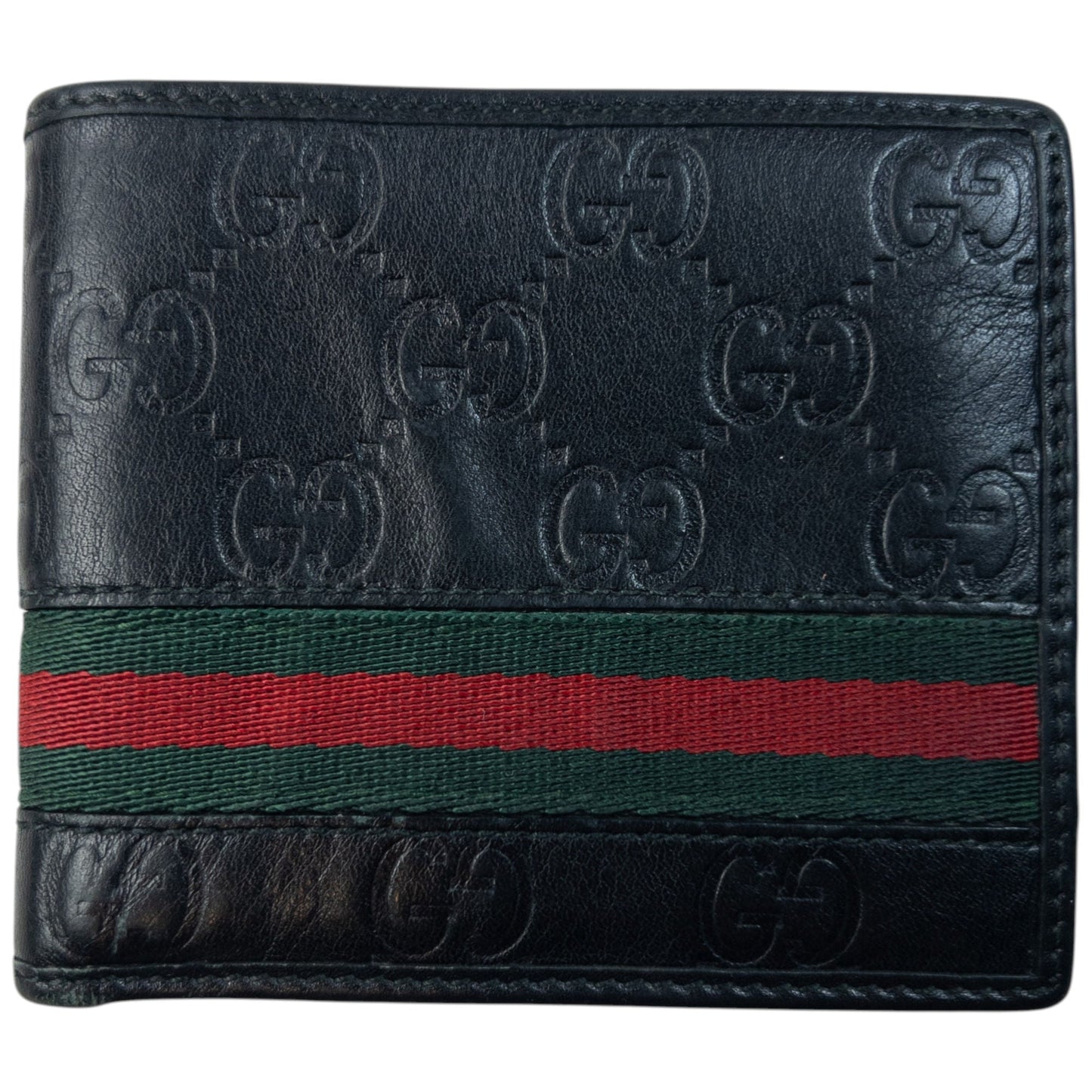 Vintage Gucci Embossed Monogram Leather Wallet | O/S, Multicoloured