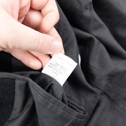 Vintage 90s Cabane De Zucca By Issey Miyake Wool Peacoat Jacket Size S | Small, Black