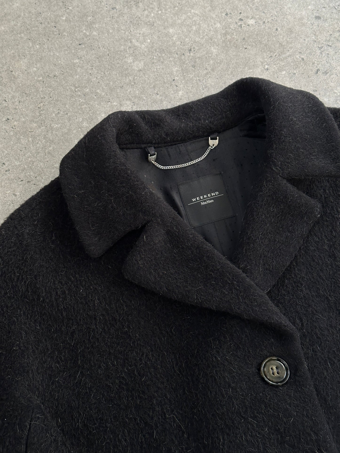 Max Mara Weekend 1990s Wool Mohair Single Breasted Coat - M/L