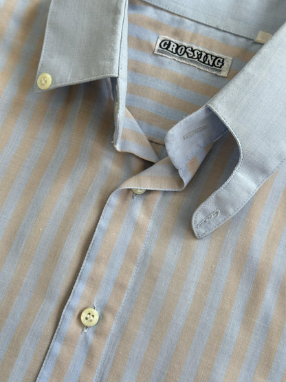 Vintage Stripe Cotton Shirt - M - Known Source