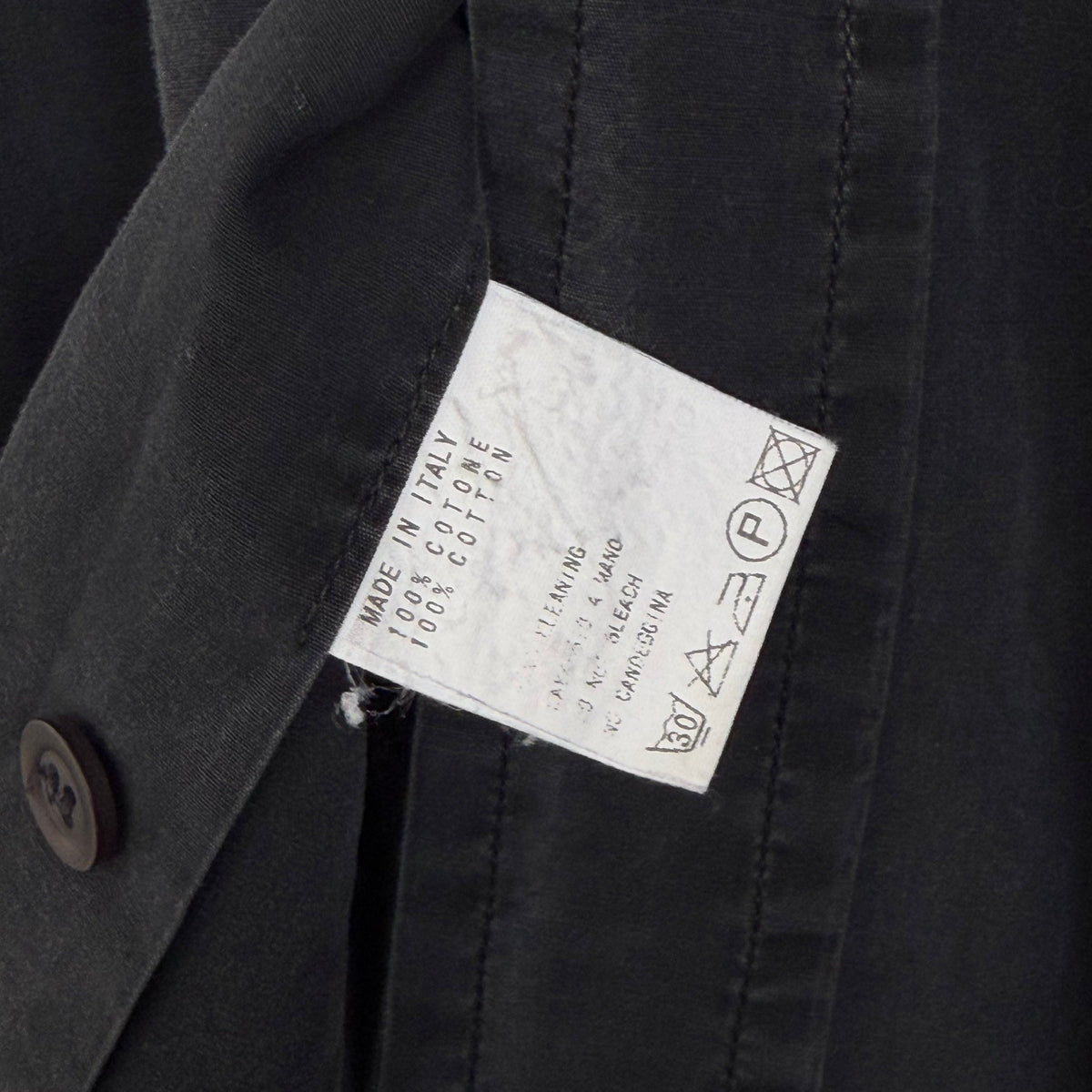 1990s dirk bikkembergs short sleeve shirt | O/S, Black