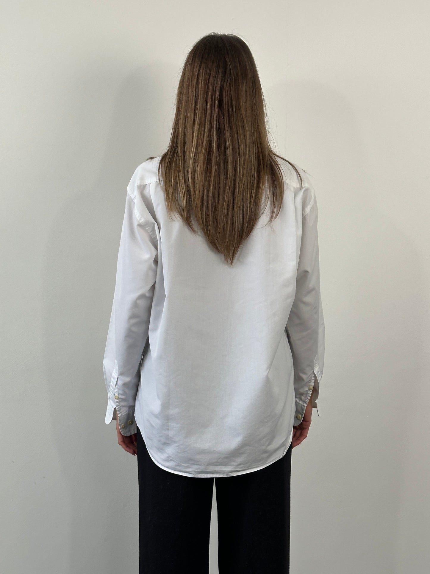 Yves Saint Laurent Pour Homme 1990s Cotton Logo Shirt - M/L