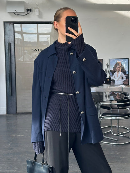 Versace Classic V2 1990s Bespoke Button Pure Wool Chore Jacket - L