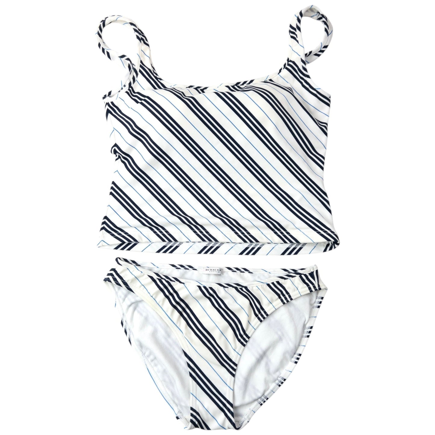 Vintage 2000s Burberry Nova Stripe Tankini Set Womens Size M | Medium, Multicoloured