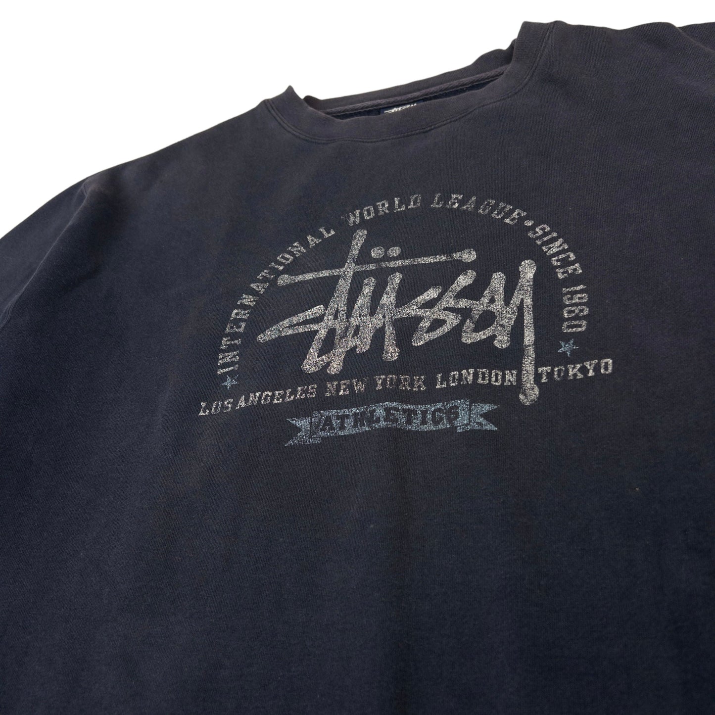 Vintage Stussy International Athletics Graphic Sweatshirt Size XL