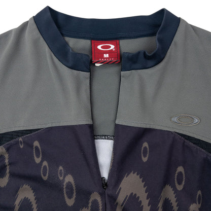Vintage 90s Oakley Q Zip Cycling T Shirt Size M | Medium, Grey