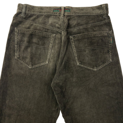 Vintage Katharine Hamnett Velour Trousers Size W30