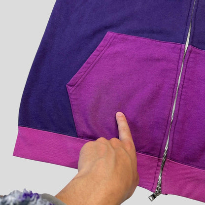 Bape OG 2004 Purple Camo Spellout Full Zip Hoodie - L/XL