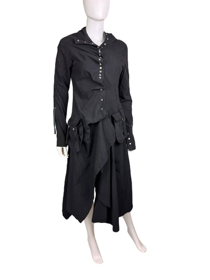 Valesi avant garde coat | XS, Black