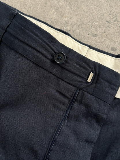 Vintage Linen Lyocel Single Breasted Suit - 40R/W32