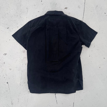 1990s dirk bikkembergs white label shirt | Black, White