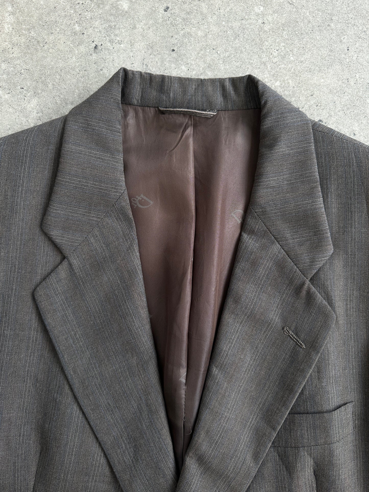 Christian Dior Monsieur 80s Stripe Single Breasted Blazer 38R/L