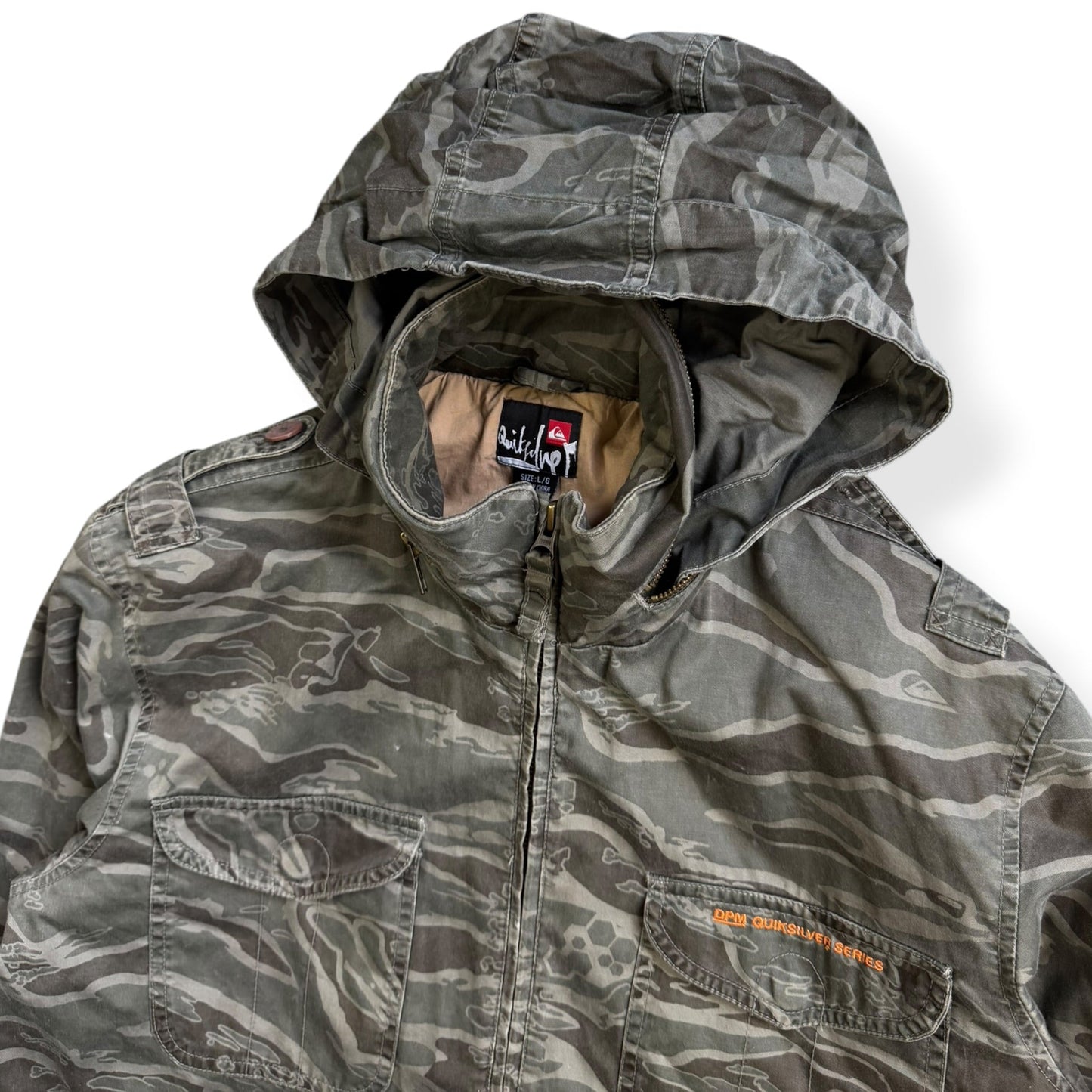 2000's Quiksilver DPM Series Camouflage Jacket (L) | Large, Multicoloured