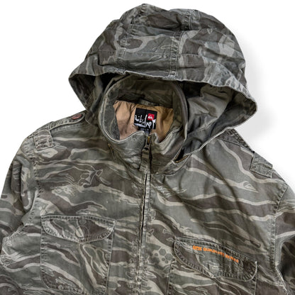 2000's Quiksilver DPM Series Camouflage Jacket (L) | Large, Multicoloured
