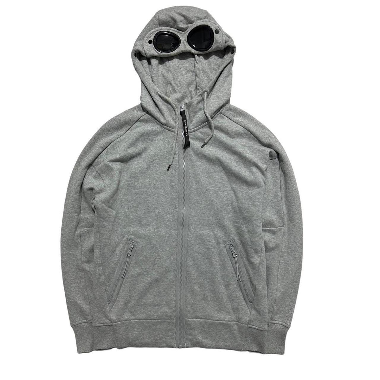 CP Company Grey Zip Up Goggle Hoodie - Known Source
