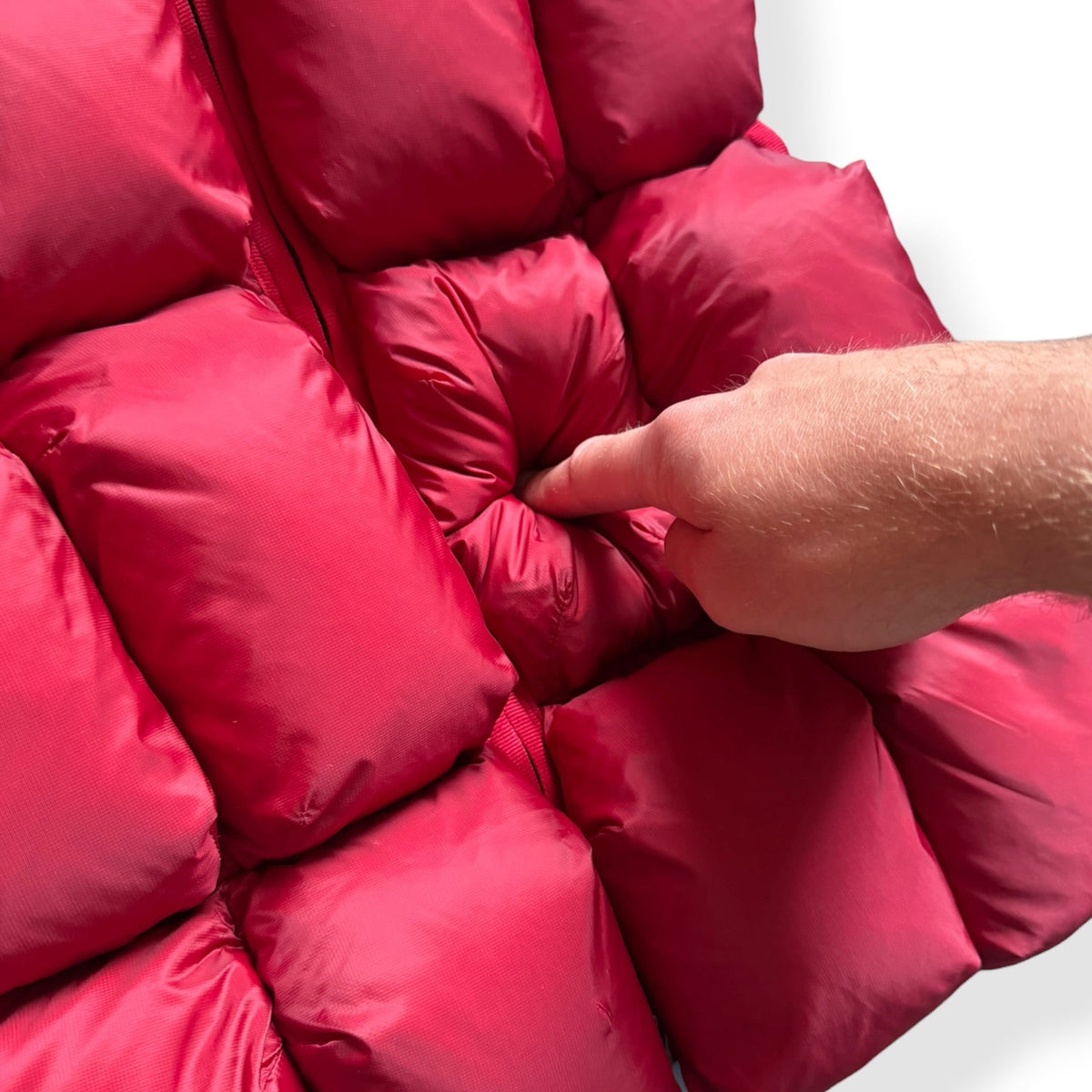 2013 Marithe + Francois Girbaud 'Parkachu' Gilet (S) | Small, Red