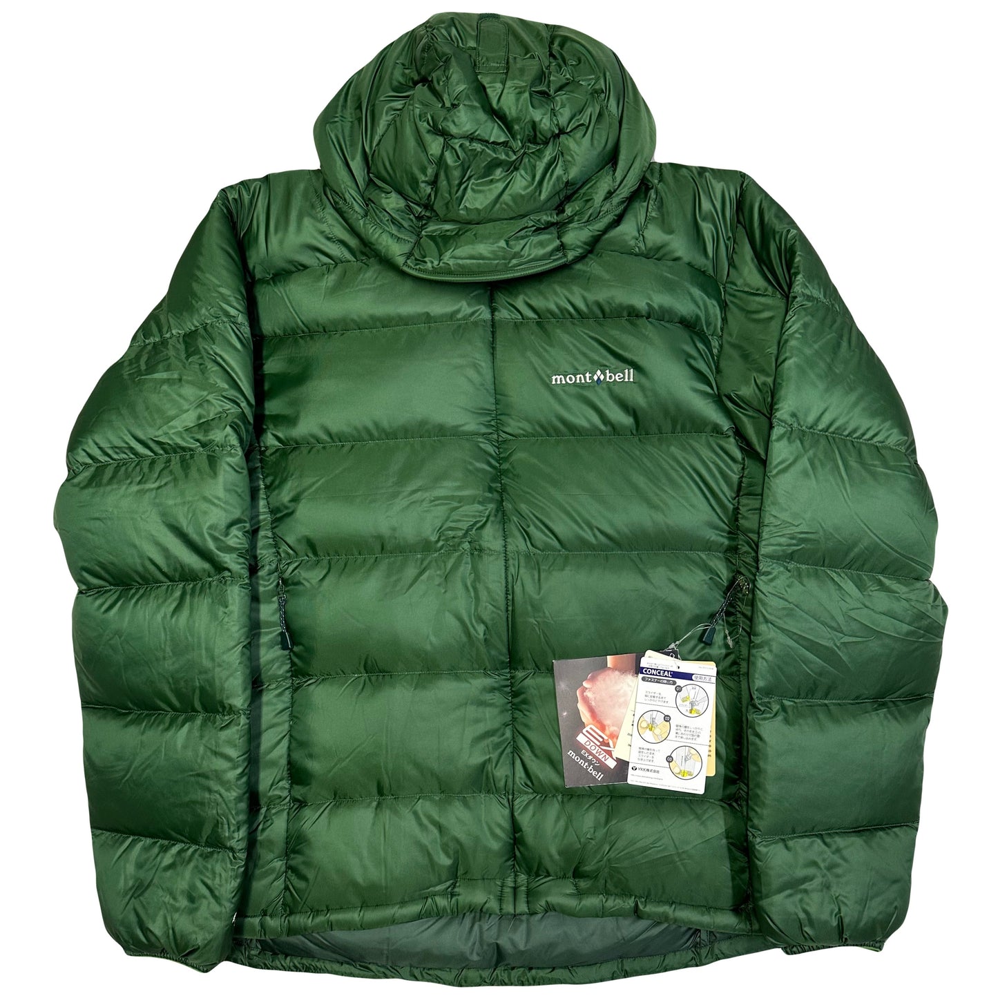 Montbell Light Alpine Down Puffer Jacket In Green ( M )
