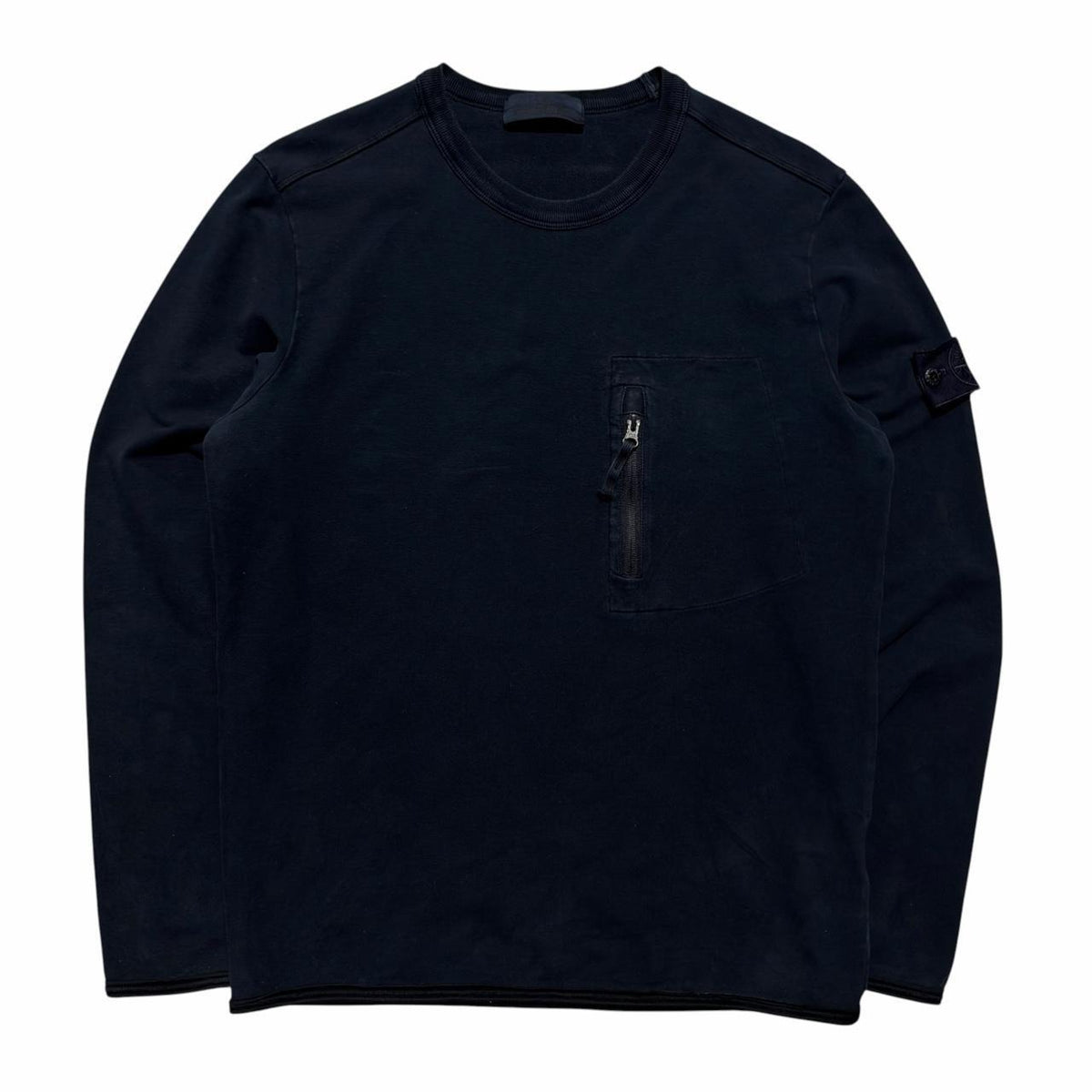 Stone Island Navy Ghost Pullover Crewneck | Large, Navy