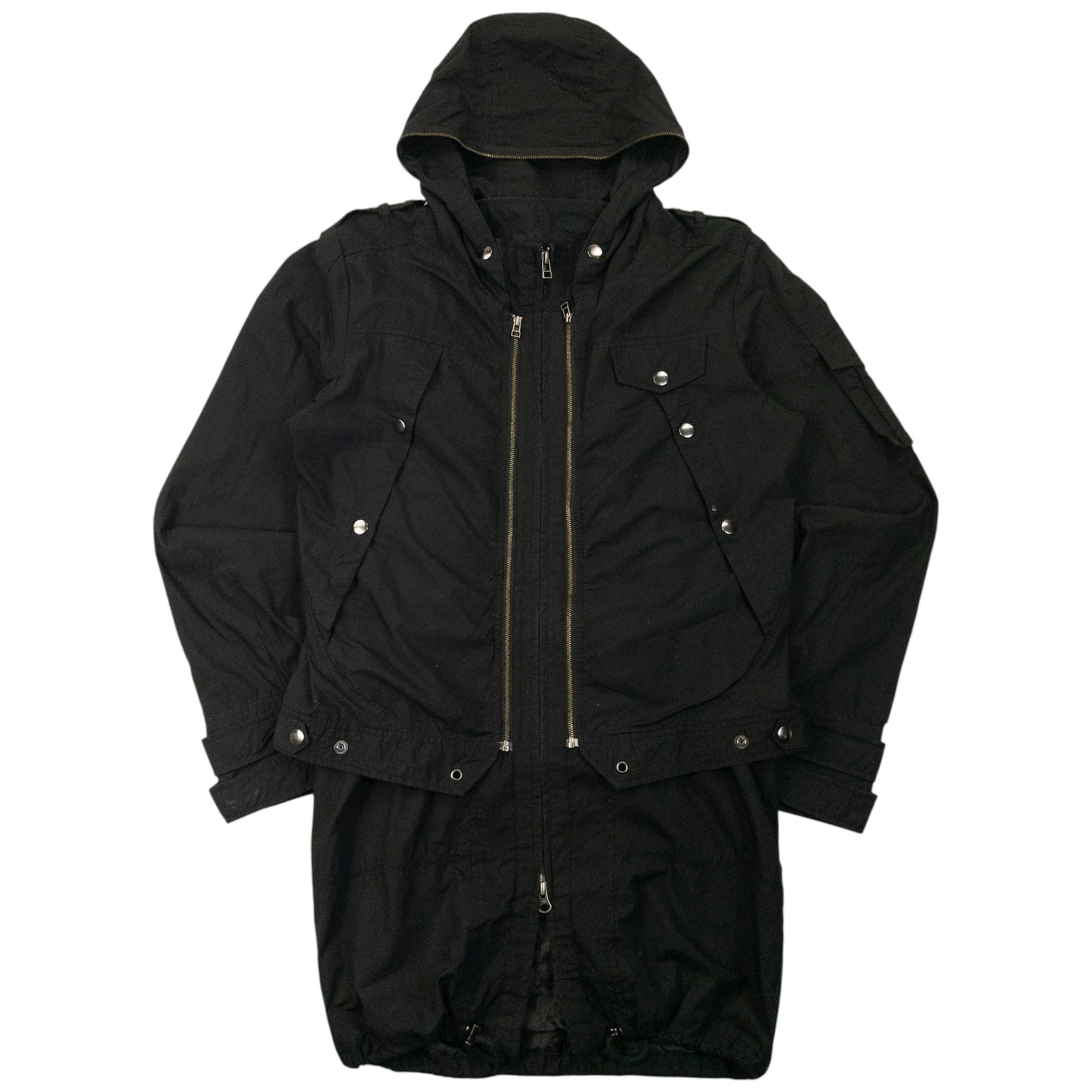 Vintage 2000s PPFM Layered Convertible Jacket Size M | Medium, Black