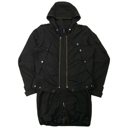 Vintage 2000s PPFM Layered Convertible Jacket Size M | Medium, Black