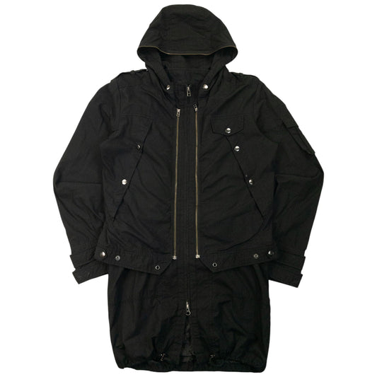 Vintage 2000s PPFM Layered Convertible Jacket Size M | Medium, Black
