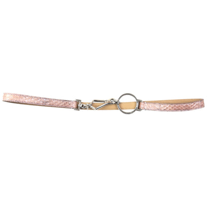 Vintage 2000s Prada Snakskin Leather Belt Womens Size W30 | O/S, Pink