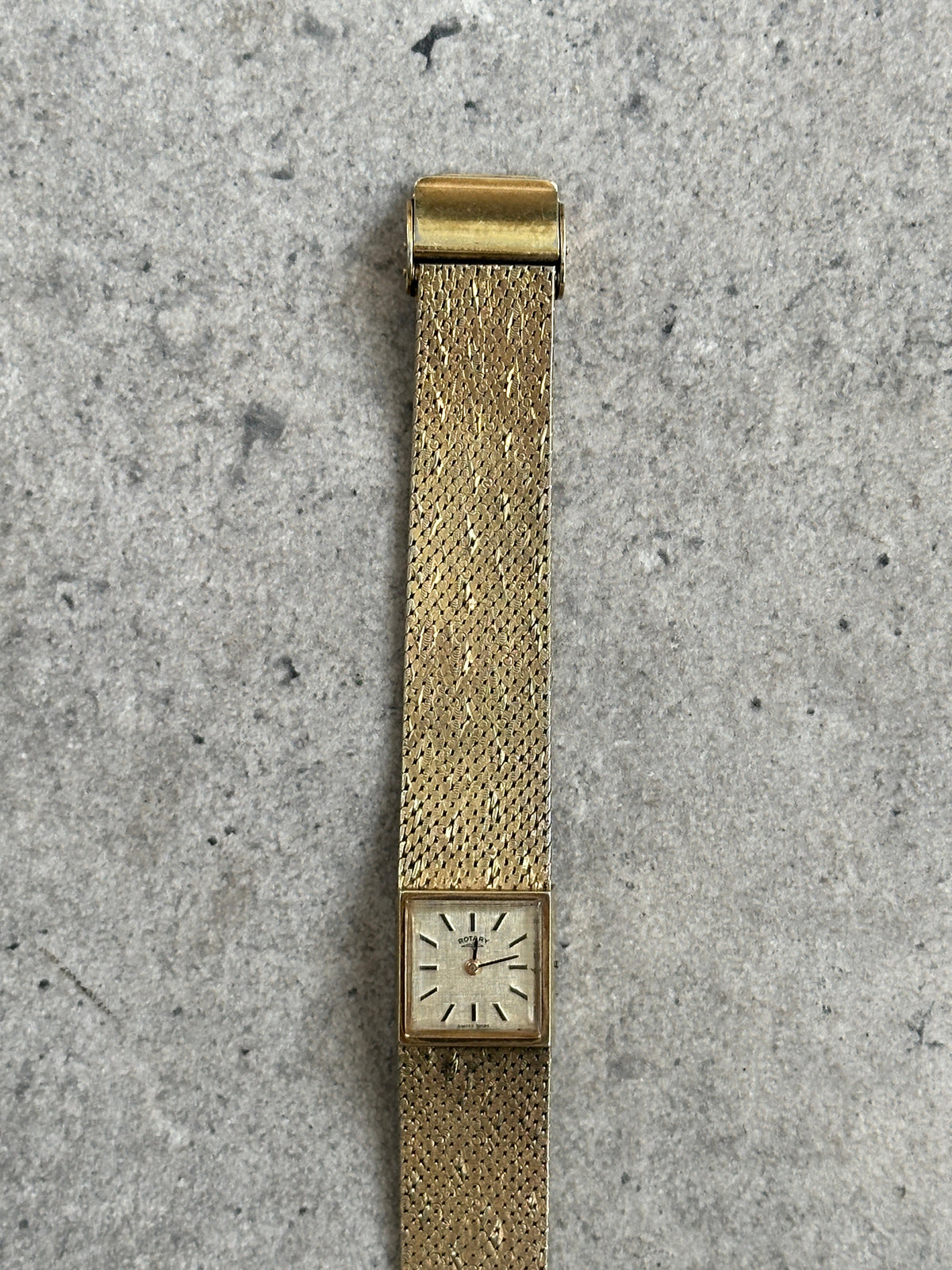 Rotary 1970s Swiss Gold Plated Mechanical Bracelet Watch Watch